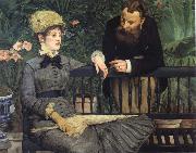 Edouard Manet In  the Winter Garden oil painting